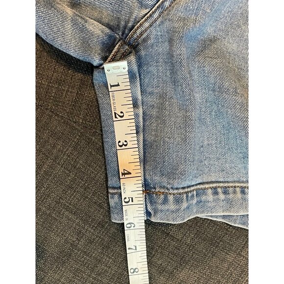 Vintage Lauren Jeans Co. Light Wash Jean Shorts Sz 10 - Picture 8 of 9